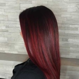 Merlot Balayage with Long Layers