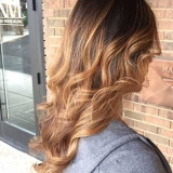 Caramel Balayage with Long Layers