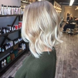 Blonde Balayage with a Shattered Bob