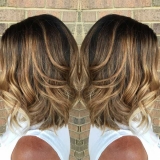 Bronde Color with a Bob