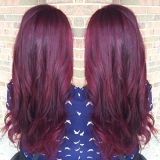 Red Violet Color with Long Layers