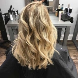 Blonde Balayage with a Long Layered Cut