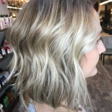 Blonde Balayage with a Shattered Bob