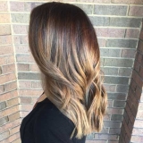 Caramel Balayage with Long Layers